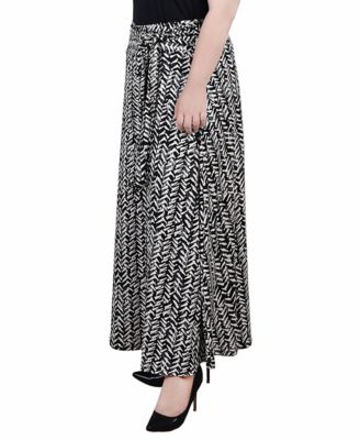Plus Size Maxi with Sash Waist Tie Skirt