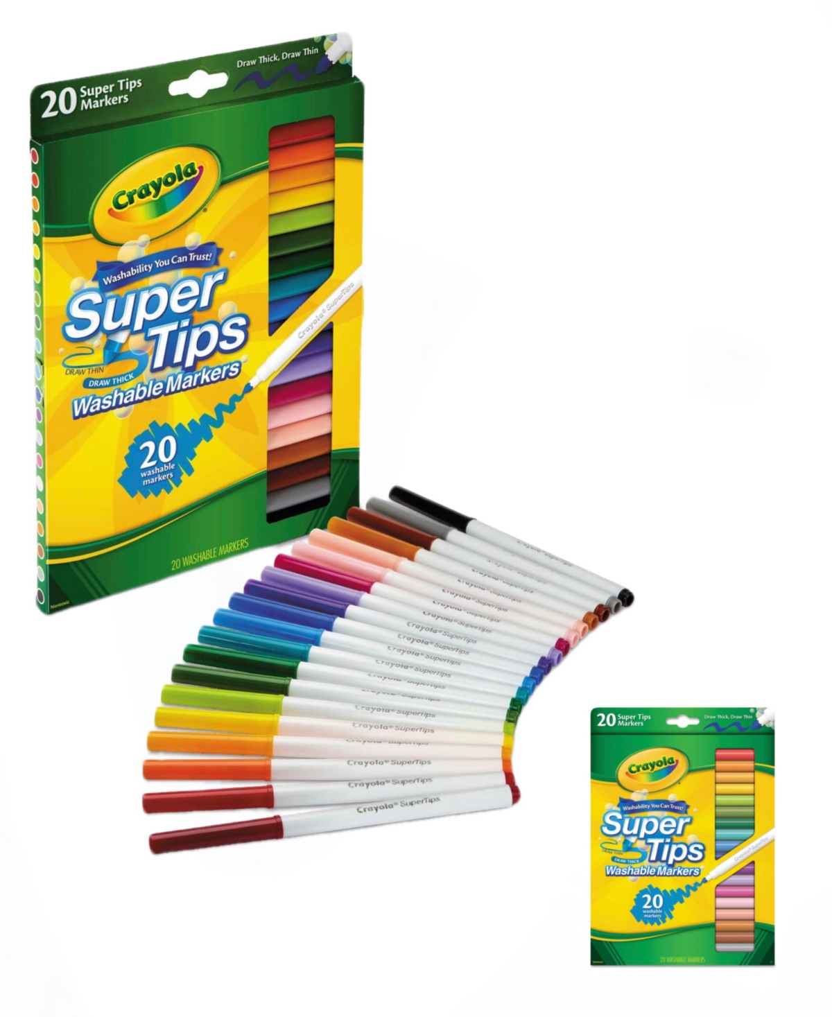 Super Slim Tip Washable Art Making Markers, 50 Count - Multi Colored Plastic