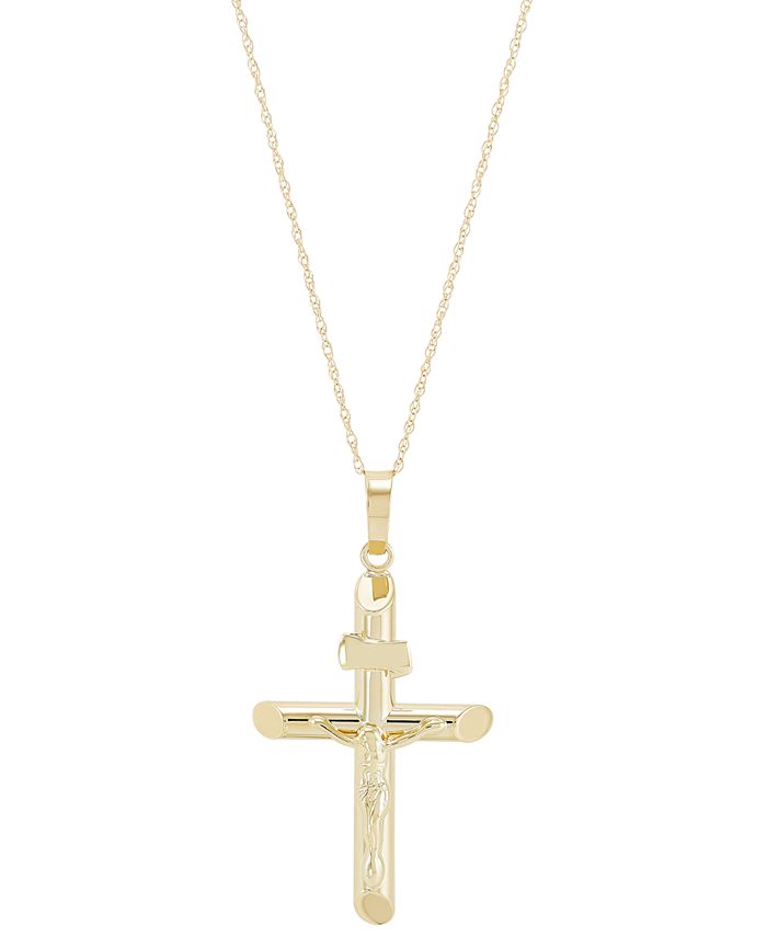 Macys best sale crucifix necklace
