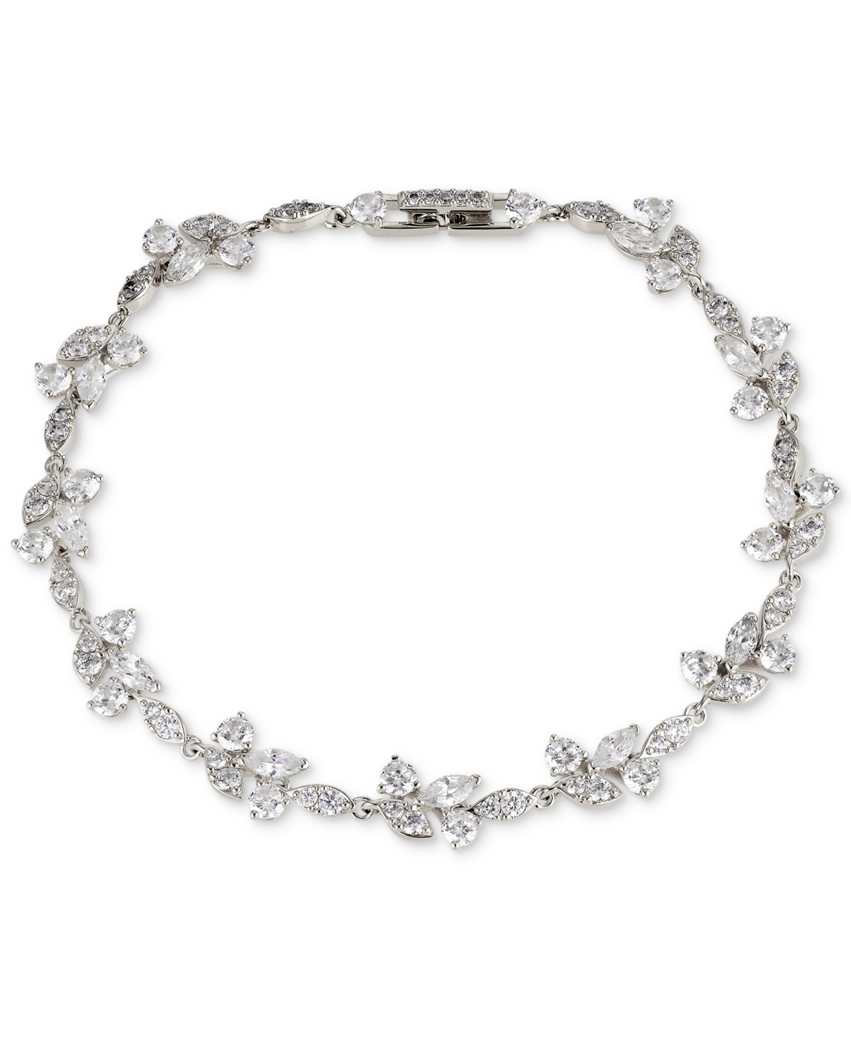 Silver-Tone Crystal Line Bracelet, Created for Macy's - Silver