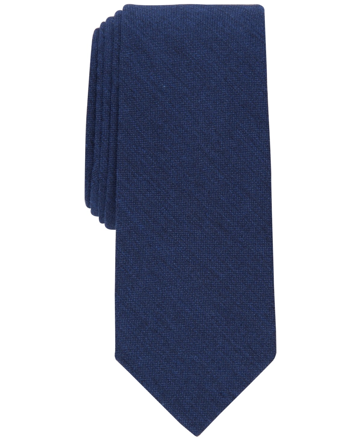 Men's Jean Solid Tie, Created for Macy's - Blue