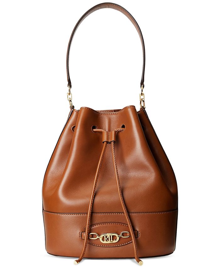 Retro Argyle Pattern Bucket Bag, Classic Drawstring Crossbody Bag, Women's  Soft Leather Bag For Work
