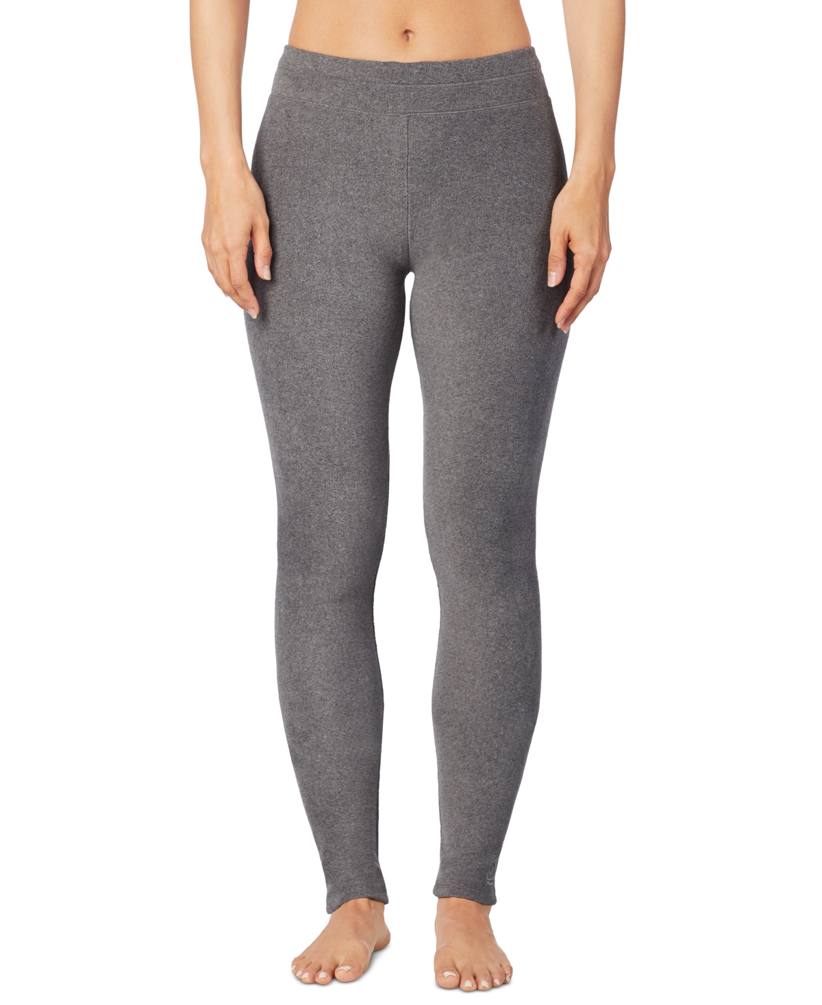 Cuddl Duds Petite Softwear With Stretch High-waist Leggings In Charcoal