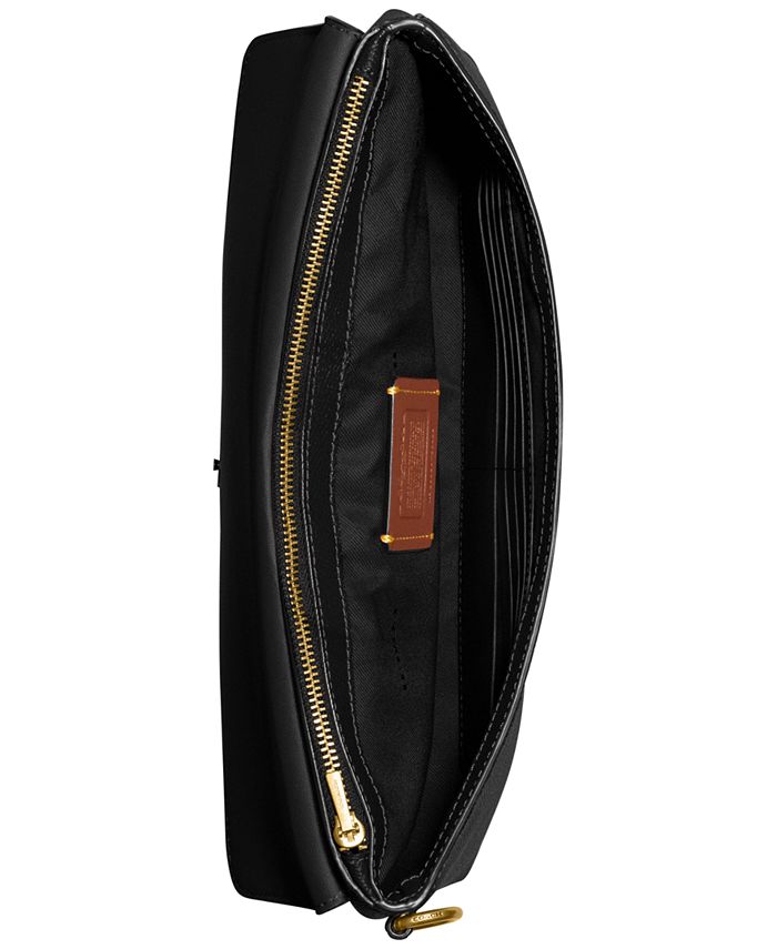 COACH Crossgrain Leather Wyn Clutch Macy's
