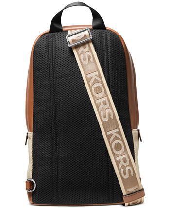 Michael Kors Men's Mason Two-Tone Canvas Backpack - Macy's