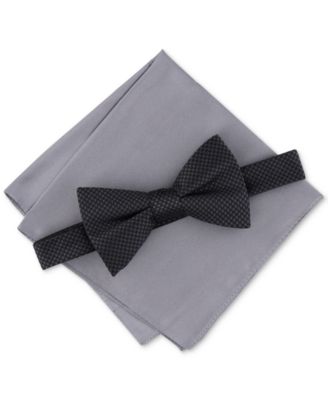 Alfani - Men's 2-Pc. Bow Tie & Pocket Square Set