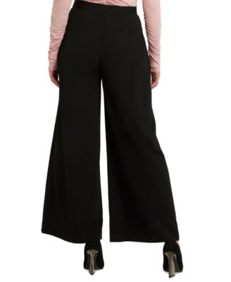 H Halston Women's Elastic Wide-Leg Pants - Macy's
