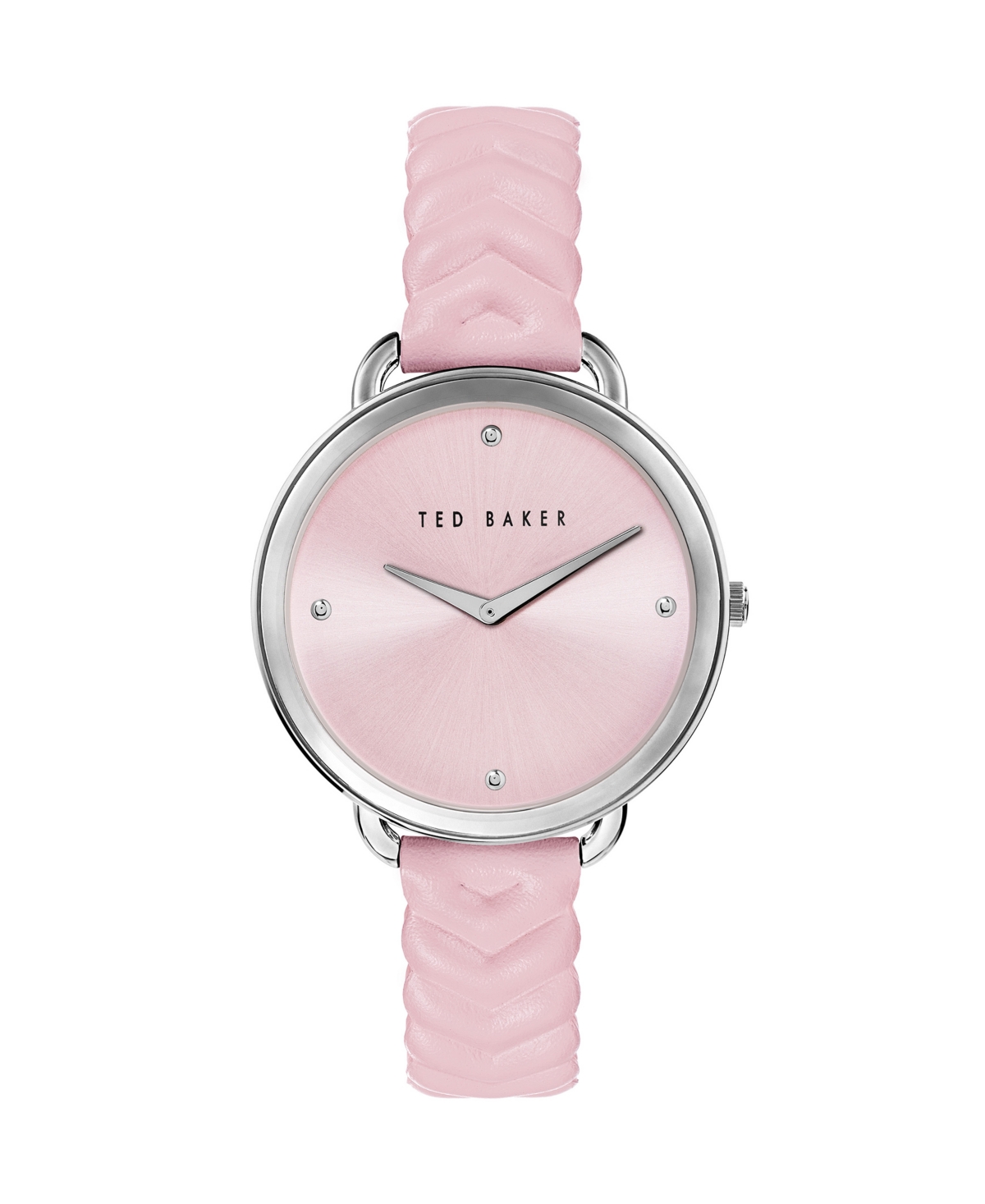 Women's Hettie Chevron Pink Leather Strap Watch 37mm - Pink