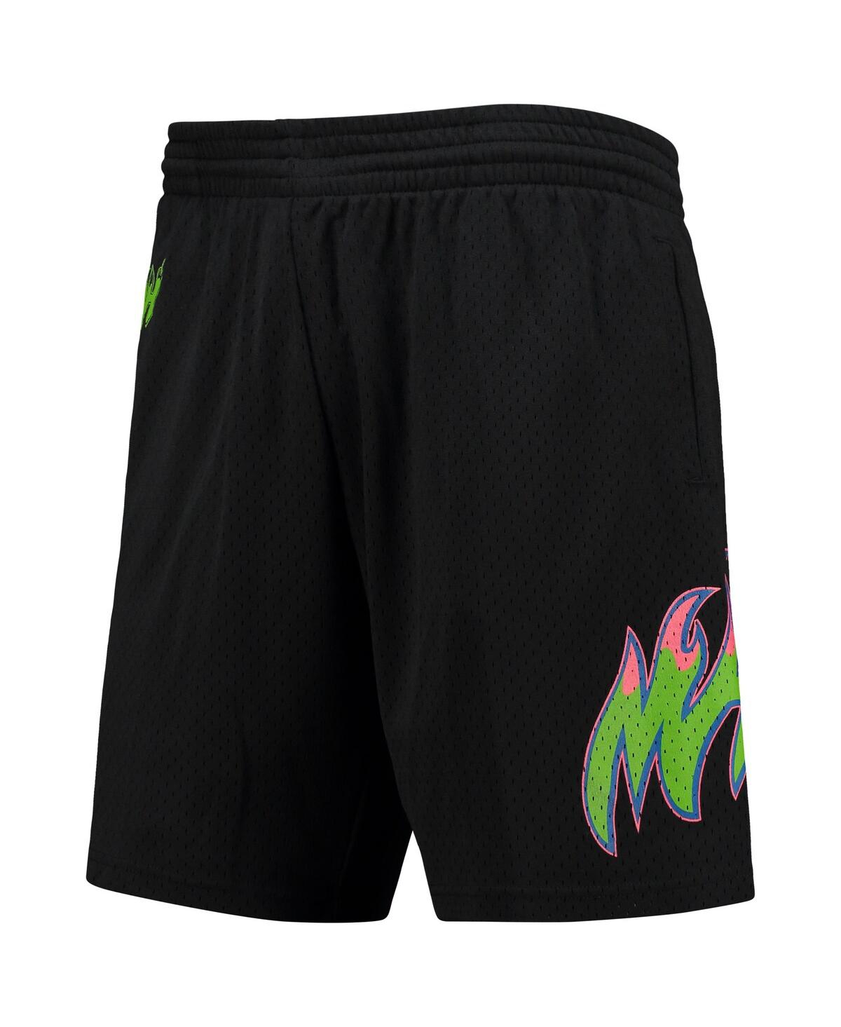 Mitchell & Ness Men's  Black Philadelphia 76ers Hardwood Classics Color Bomb Energy Shorts In Black
