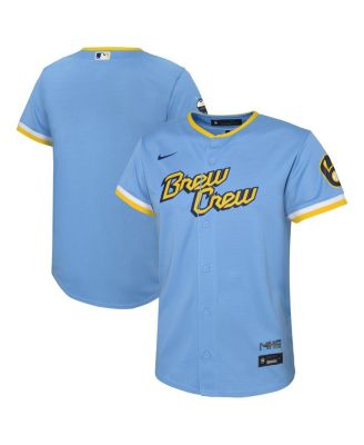 Nike Infant Boys and Girls Powder Blue Milwaukee Brewers City Connect  Replica Team Jersey - Macy's