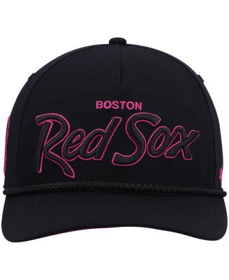 '47 Brand Men's Black Boston Red Sox Hitch Orchid Undervisor Snapback Hat