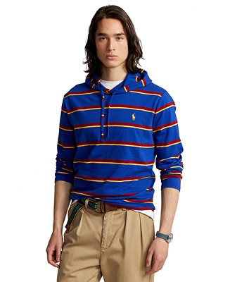 Polo Ralph Lauren Men's Striped Jersey Hooded T-Shirt  & Reviews - T-Shirts - Men - Macy's