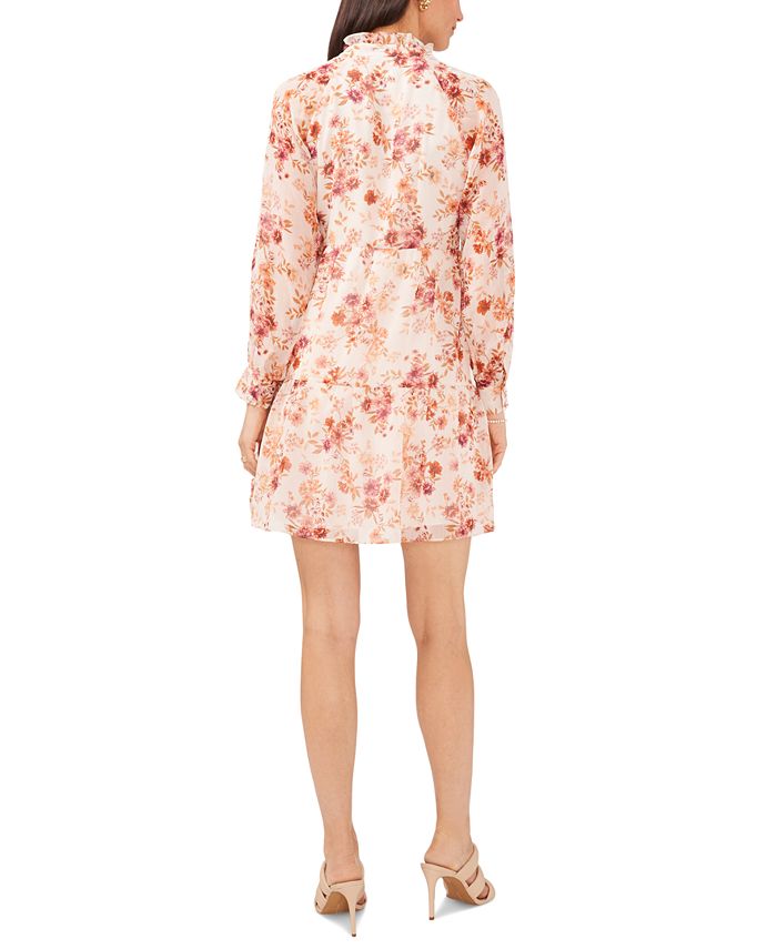 MSK Petite Floral-Print Shift Dress - Macy's