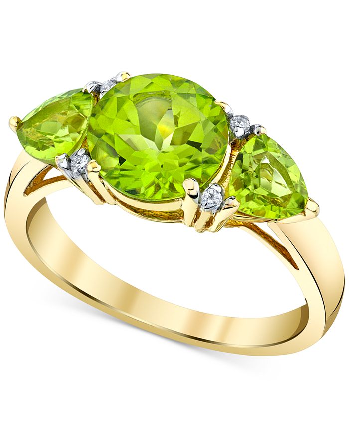 Macy's sale peridot rings