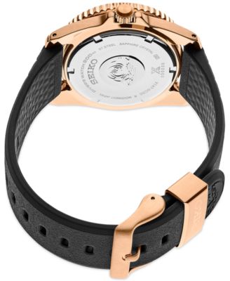 Seiko Solar Prospex Black Rubber Strap Watch 38mm