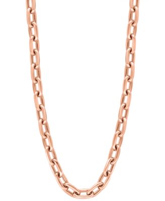 EFFY Collection - Men's Link 22" Chain Necklace in 14k Rose Gold-Plated Sterling Silver