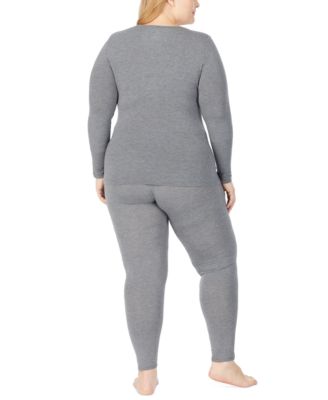 Plus Size Softwear with Stretch V-Neck Top 