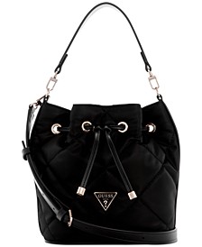 Little Bay Quilted Drawstring Bucket Bag