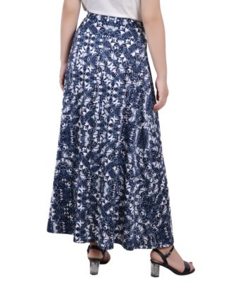 Women's Missy Maxi Skirt with Sash Waist Tie