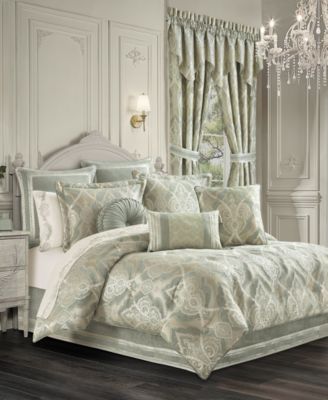 J Queen New York Sovana Comforter Set Collection Bedding In Soft Sage