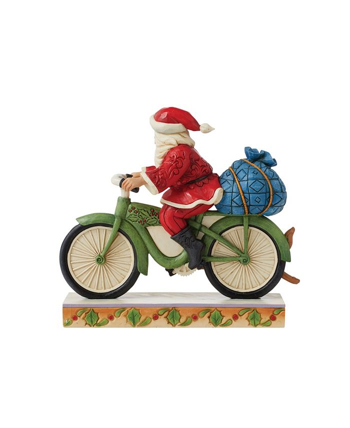 Jim Shore Santa Riding Bicycle Figurine Macy's