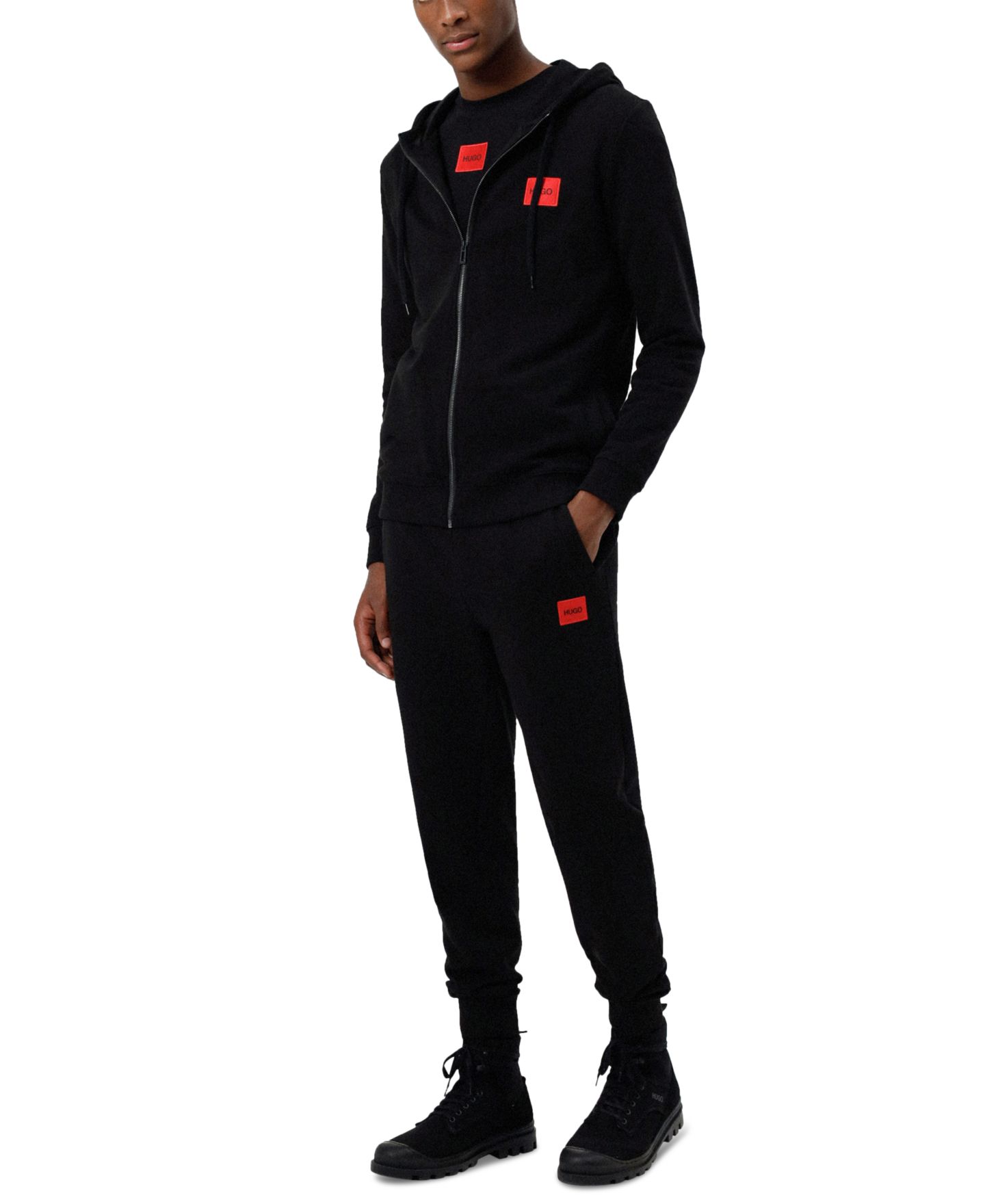 Мужские брюки Hugo Boss Regular-Fit Logo, цвет: Чёрный — фото 5