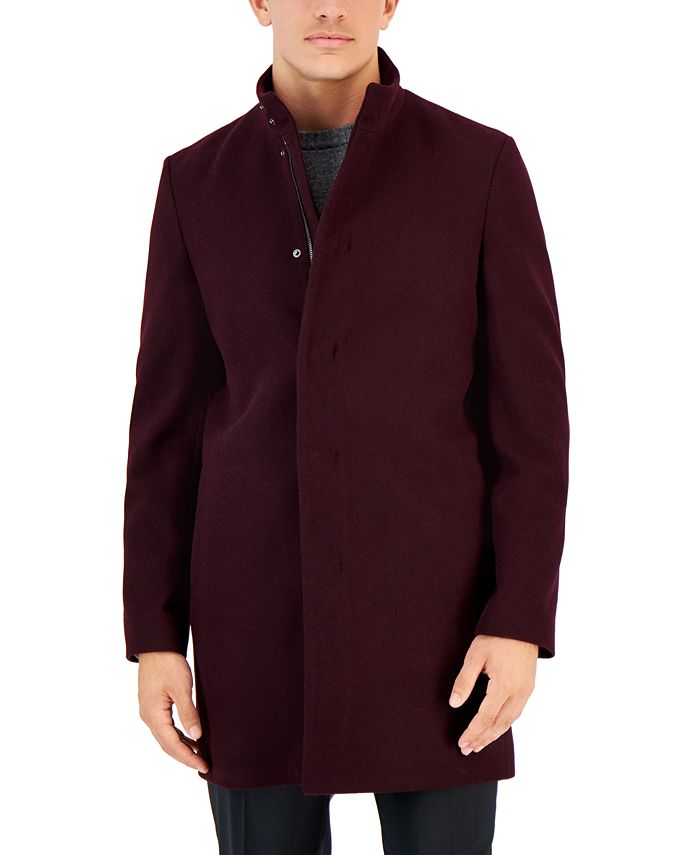 Calvin Klein Men's Mayden Slim-Fit Overcoat - Macy's