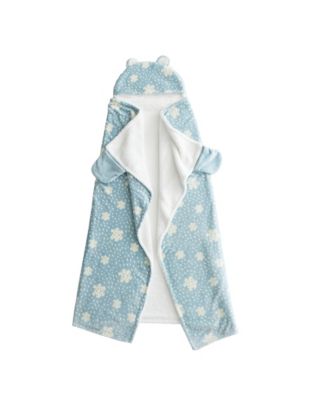 HOMESPUN HOLIDAY - Snowflake Sherpa Hooded Throw