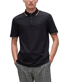 BOSS Men's Interlock-Cotton Polo Shirt