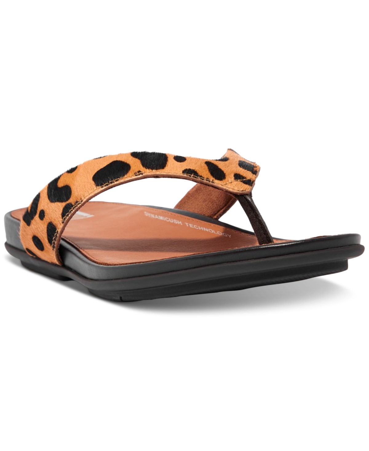 Fitflop Women's Gracie Leopard-print Thong Sandals Women's Shoes