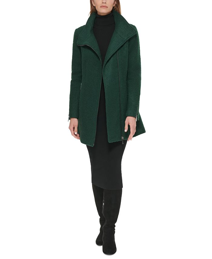 loterij Schuldig Onophoudelijk Calvin Klein Women's Asymmetric Zipper Coat & Reviews - Coats & Jackets -  Women - Macy's
