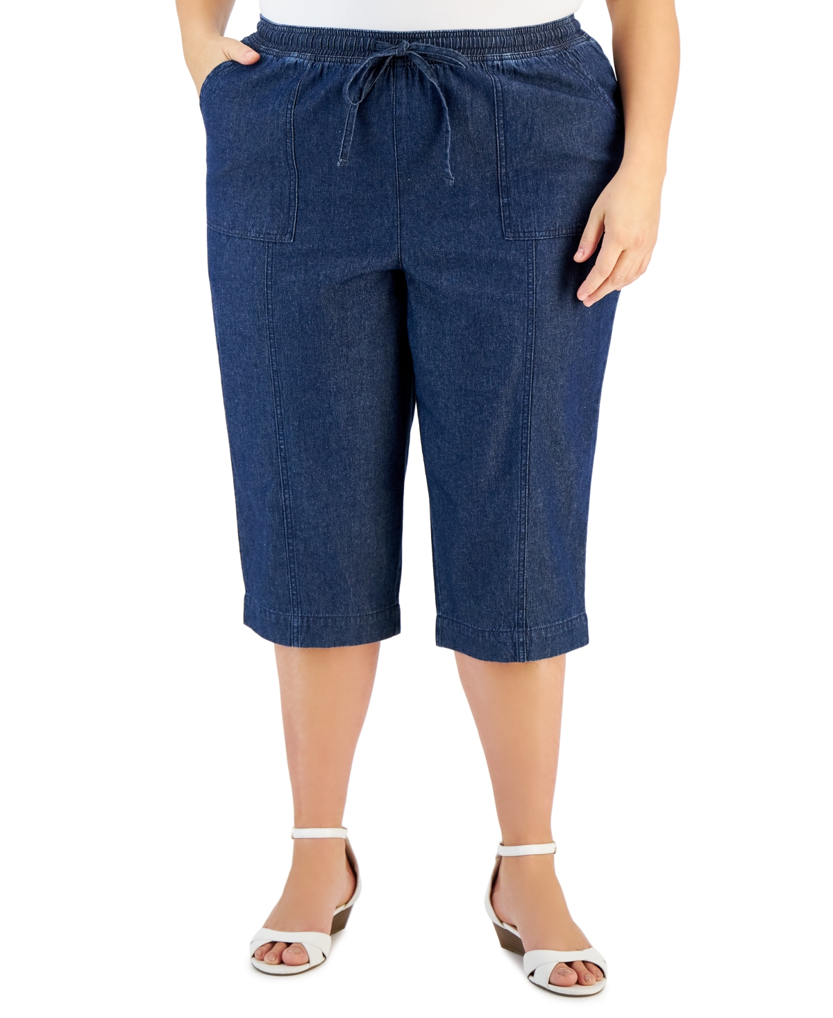 Karen Scott Plus Size Quinn Capri Pants, Created for Macy's