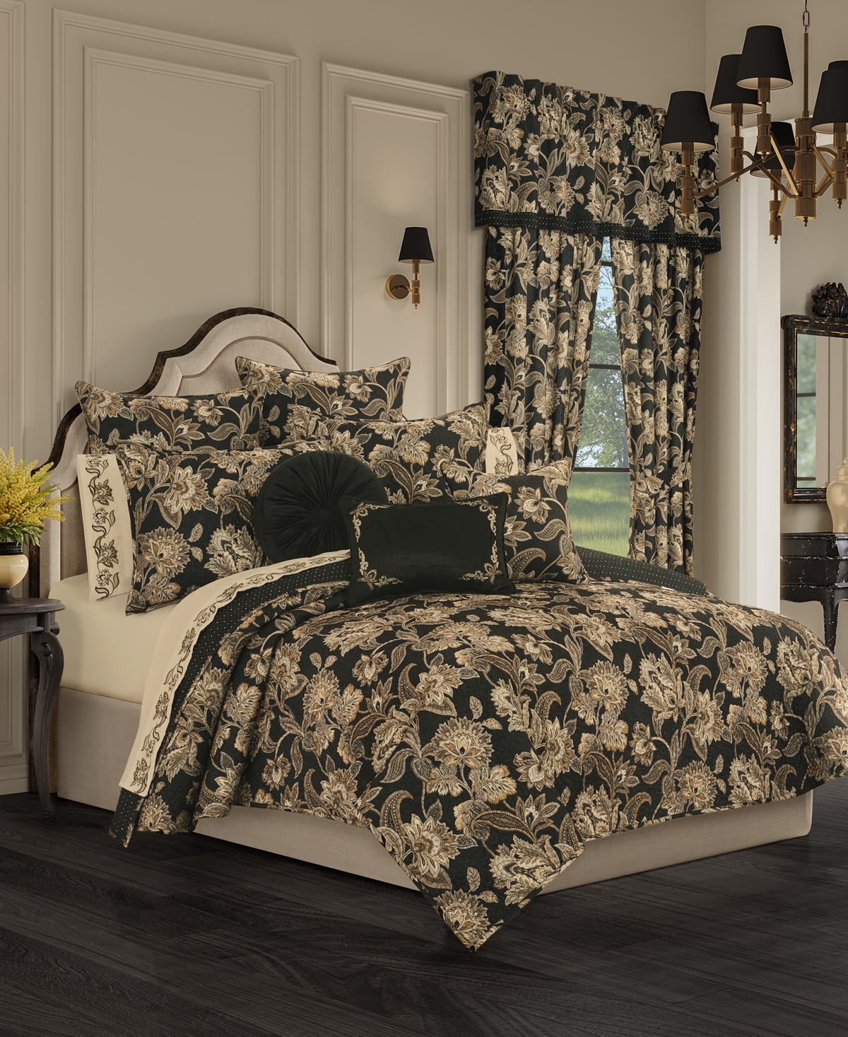 Royal Court Closeout!  Montecito 2-pc. Quilt Set, Twin/twin Xl In Black