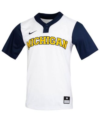 Men's White Michigan Wolverines Replica Softball Jersey