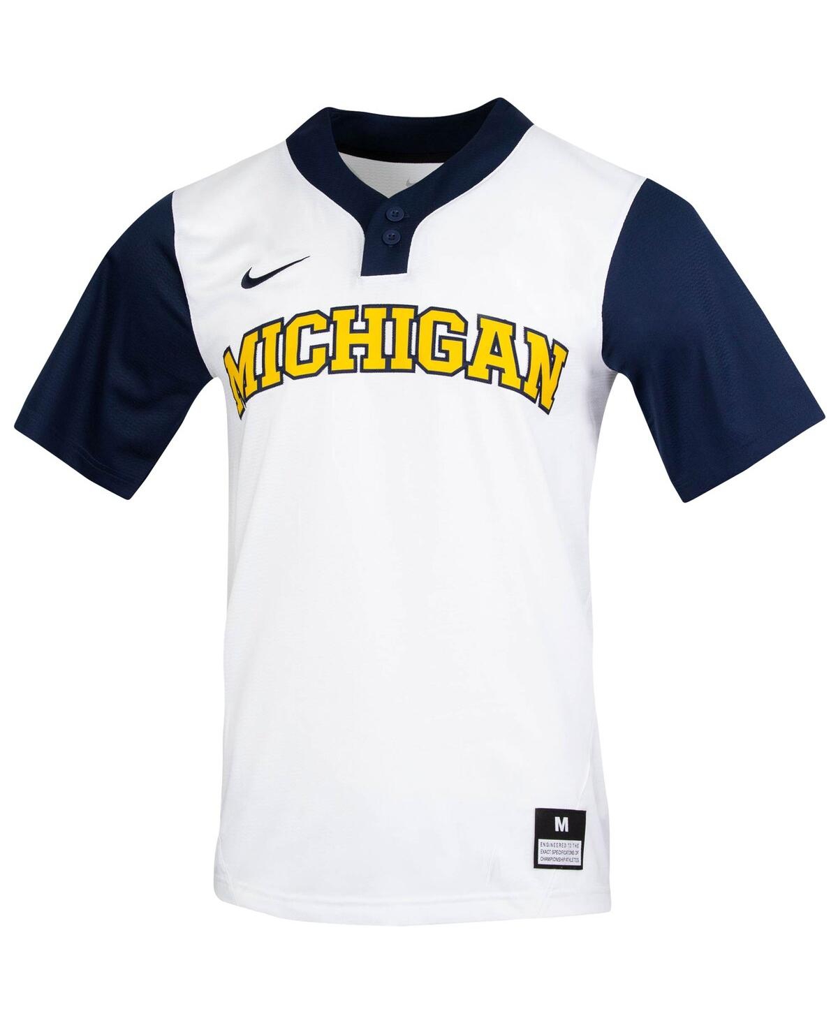 Men's NikeMichigan Wolverines Replica Softball Jersey - White