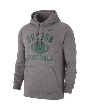 Nike Men s Heathered Gray Oregon Ducks Football Club Pullover