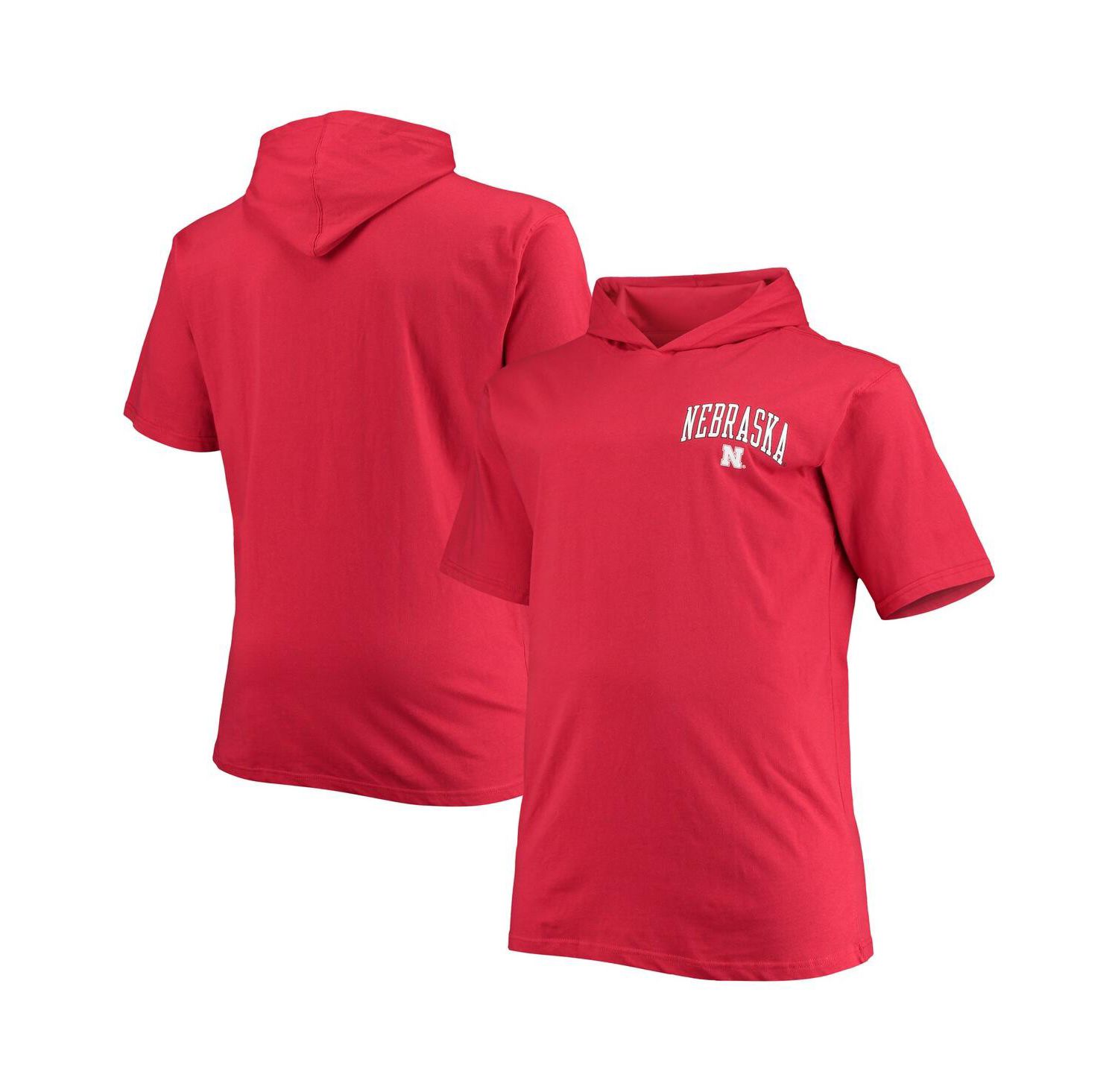 Men's Scarlet Nebraska Huskers Big and Tall Team Hoodie T-shirt