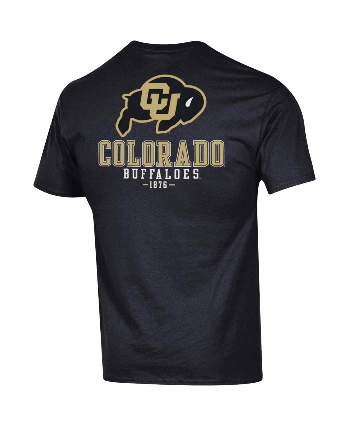 Men's ChampionColorado Buffaloes Stack 2-Hit T-shirt - Black