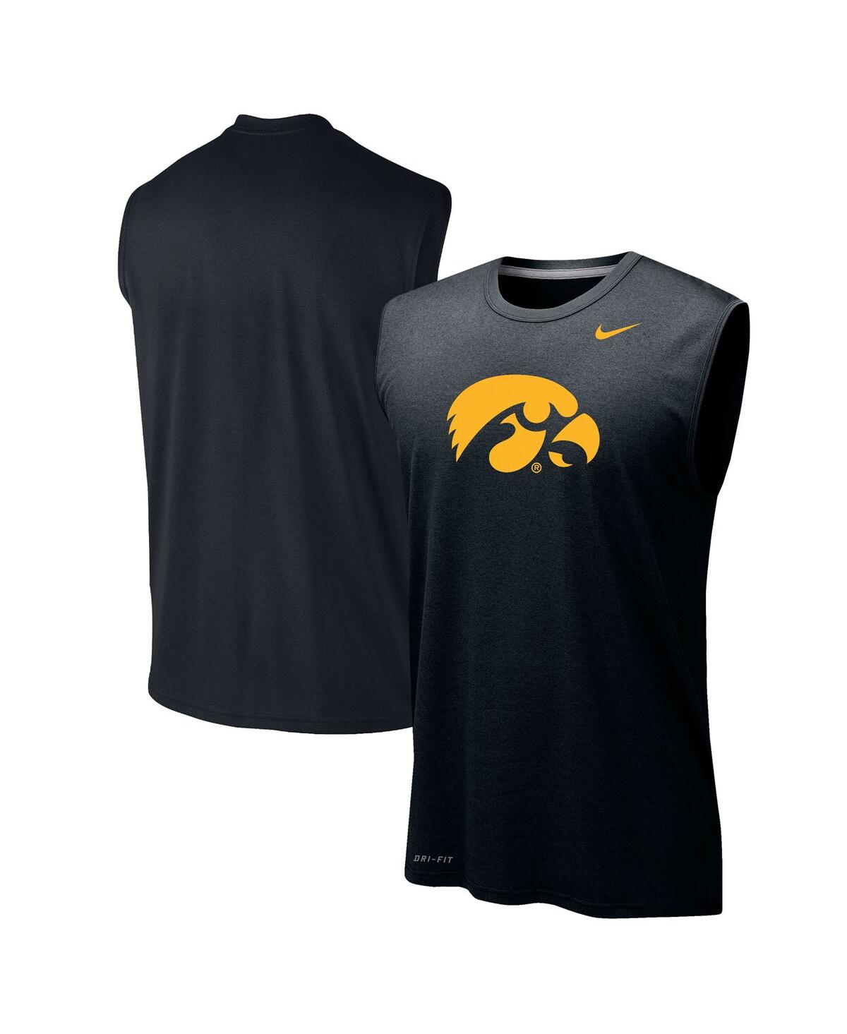 Men's Nike Black Iowa Hawkeyes Performance Legend Tank Top