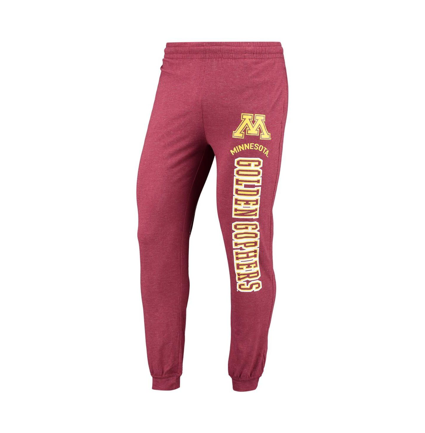 Мужской комплект Concepts Sport Minnesota Golden Gophers Meter, Heathered Maroon/Charcoal — фото 5