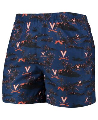 Men's Navy Virginia Cavaliers Island Palm Swim Trunks