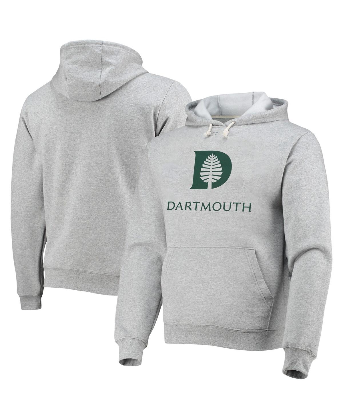 League Collegiate Wear Men's  Heathered Gray Dartmouth Big Green Seal Neuvo Essential Fleece Pullover