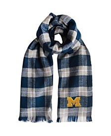 Women's Michigan Wolverines Plaid Blanket Scarf