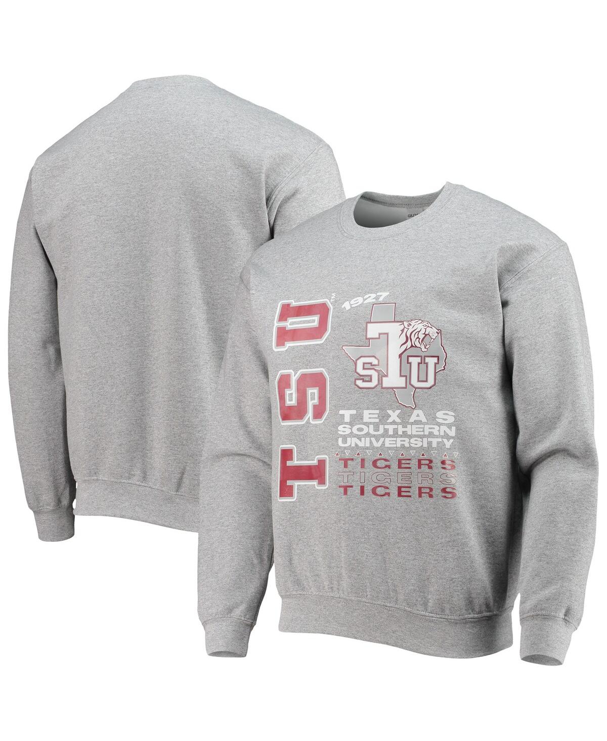 Men's Tones of MelanTexas Southern Tigers Pullover Sweatshirt - Heathered Gray