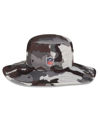 Men's Camo Cleveland Browns 2022 NFL Training Camp Official Historic Logo Panama Bucket Hat