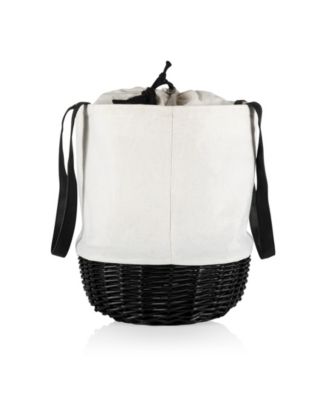 Coronado Canvas and Willow Basket Tote