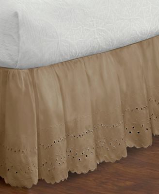 Ruffled Eyelet 14" Drop Bedskirts
