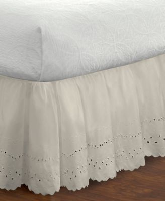Ruffled Eyelet 14" Drop Bedskirts