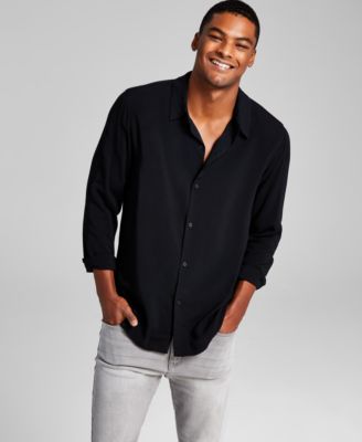 And Now This - Men's Solid Long-Sleeve Resort Shirt