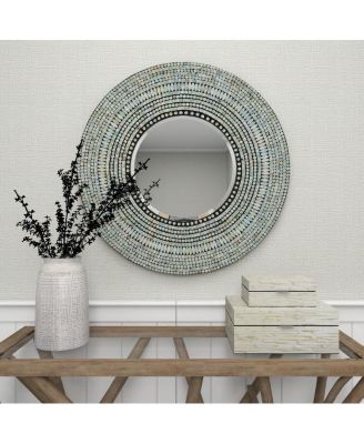 Coastal Wood Wall Mirror, 32" x 32"